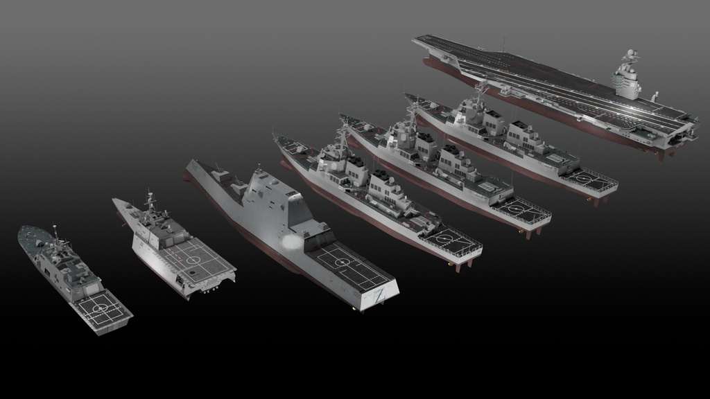 アメリカ海軍 3D collection