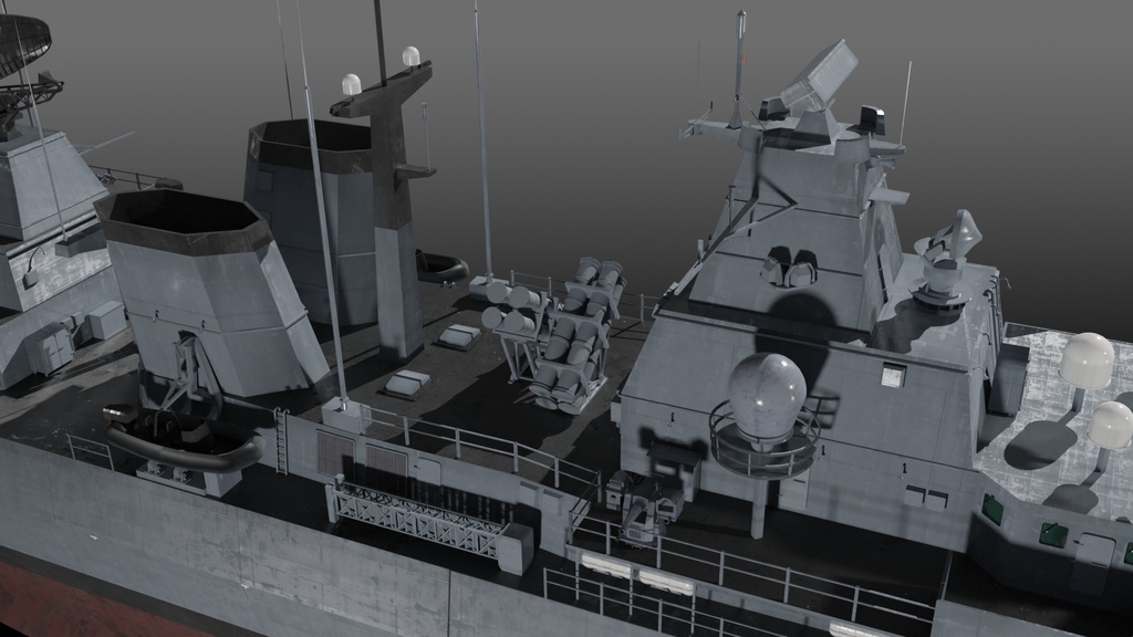 F123 ブランデンブルク級フリゲート Blender 3D model