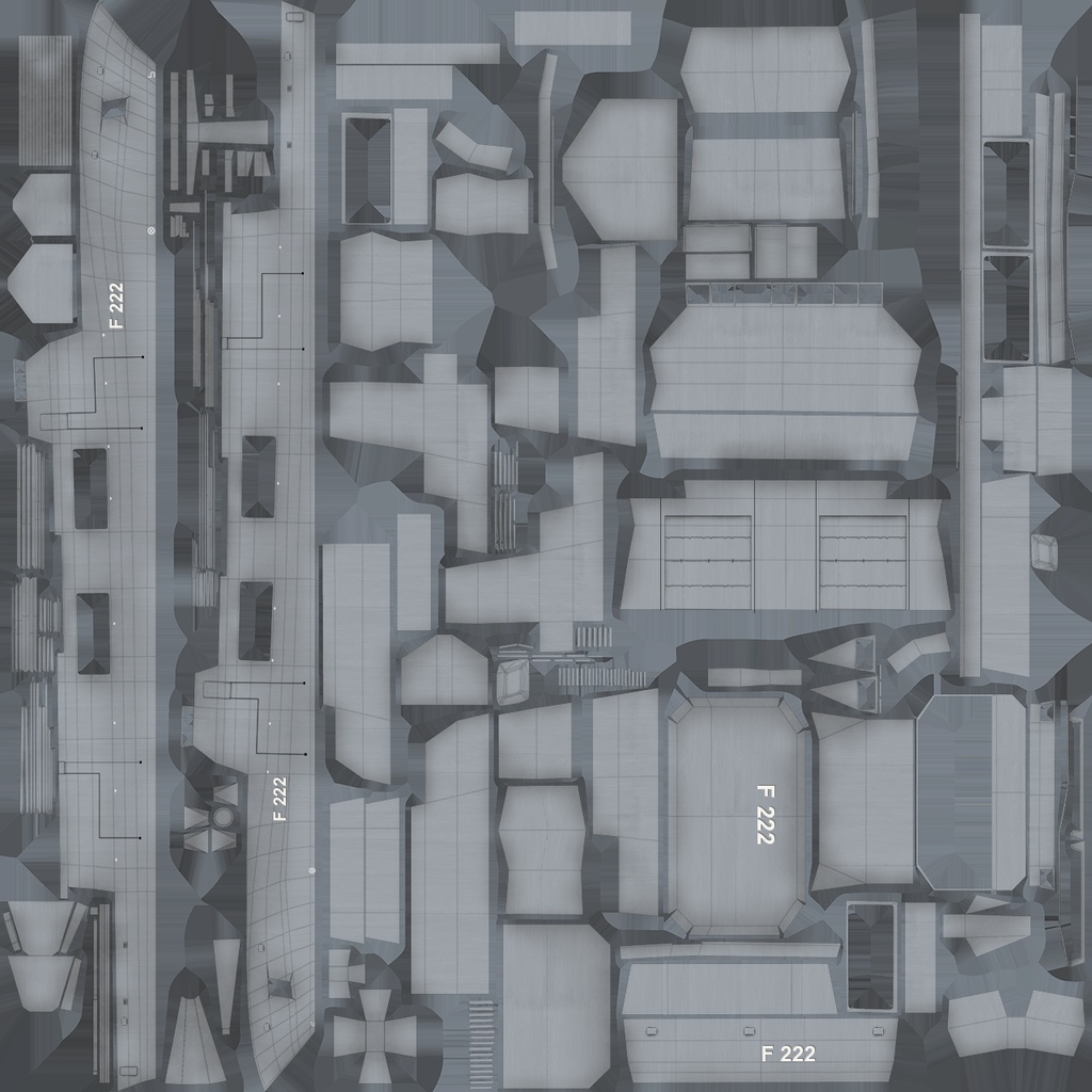 現代ドイツ海軍 game-ready 3D model