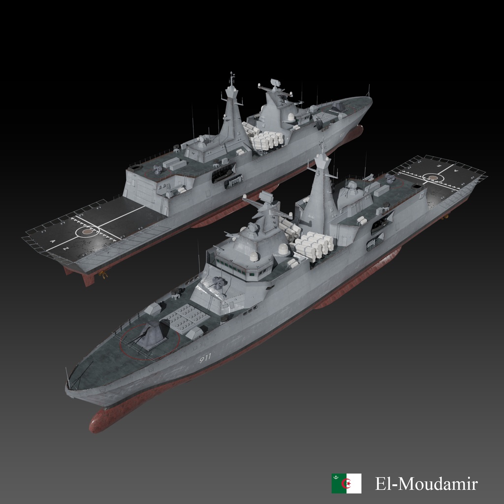 アルジェリア 海軍　El Moudamir　フリゲート