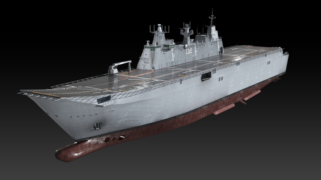 オーストラリア海軍 game ready 3d models