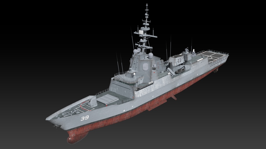 オーストラリア海軍 game ready 3d models