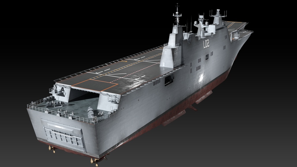 オーストラリア海軍 game ready 3d models