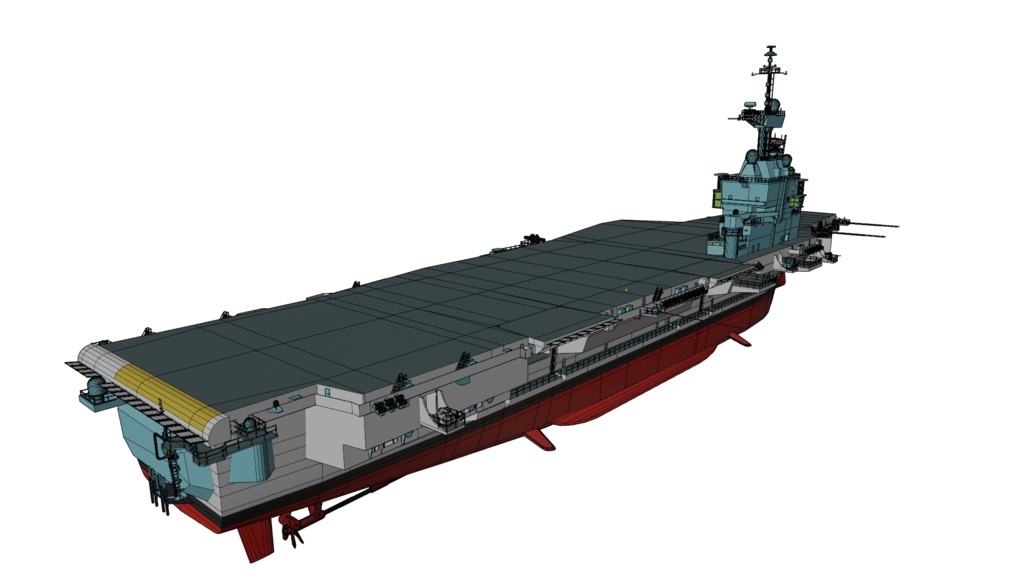 空母シャルル・ド・ゴール 3d Game ready model