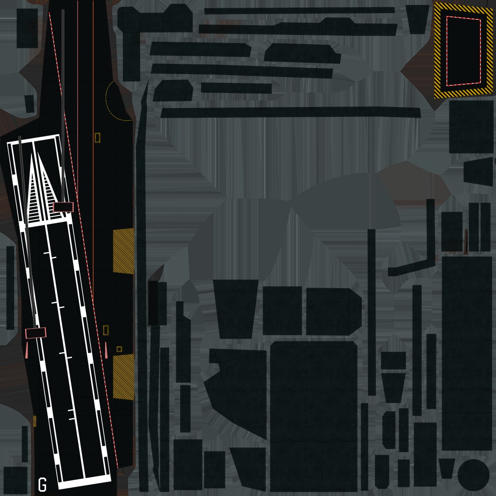 空母シャルル・ド・ゴール 3d Game ready model