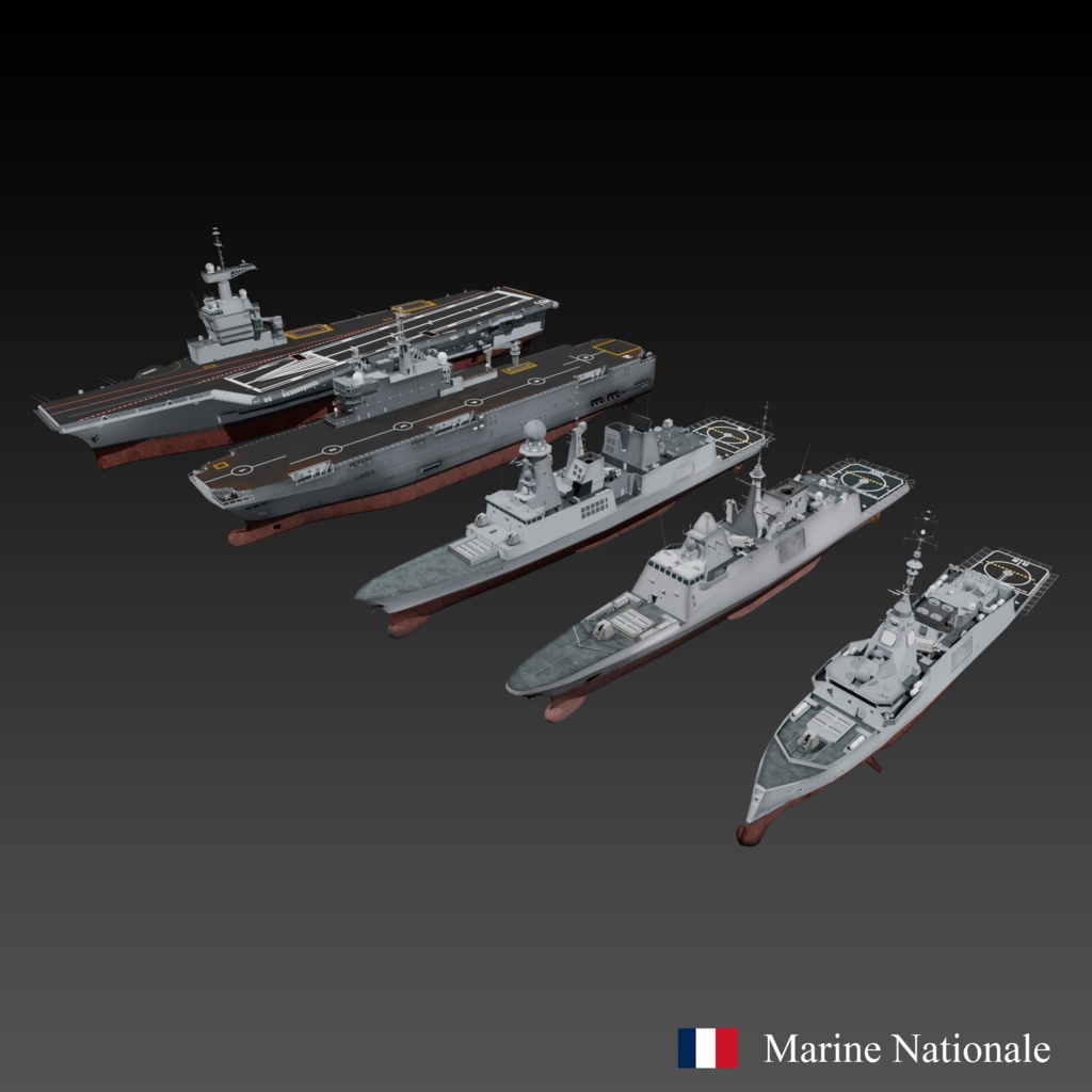 フランス海軍 3D Collection