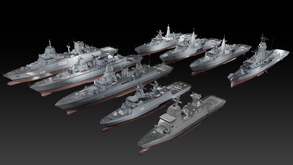 MEKO型フリゲート 3d collection