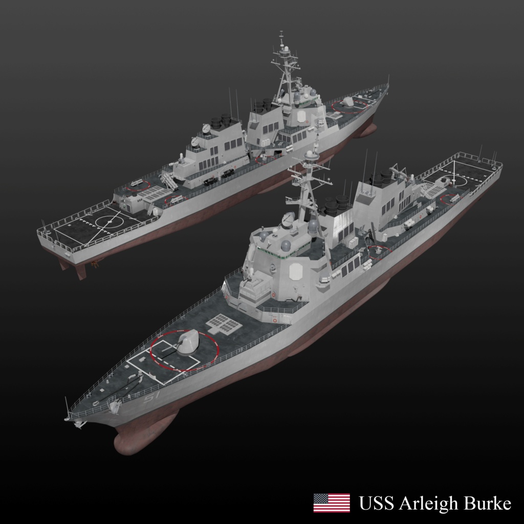アジア太平洋地域の現代海軍 3D collection