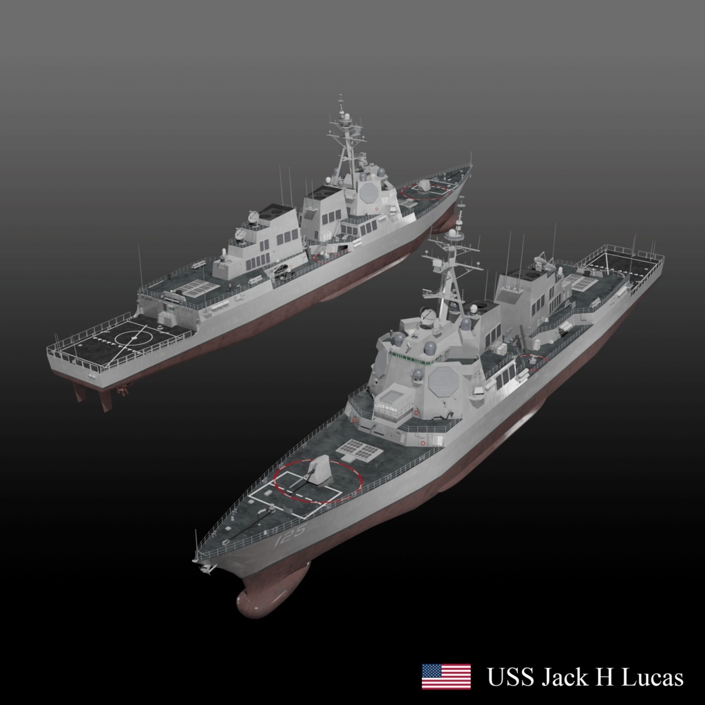 アジア太平洋地域の現代海軍 3D collection