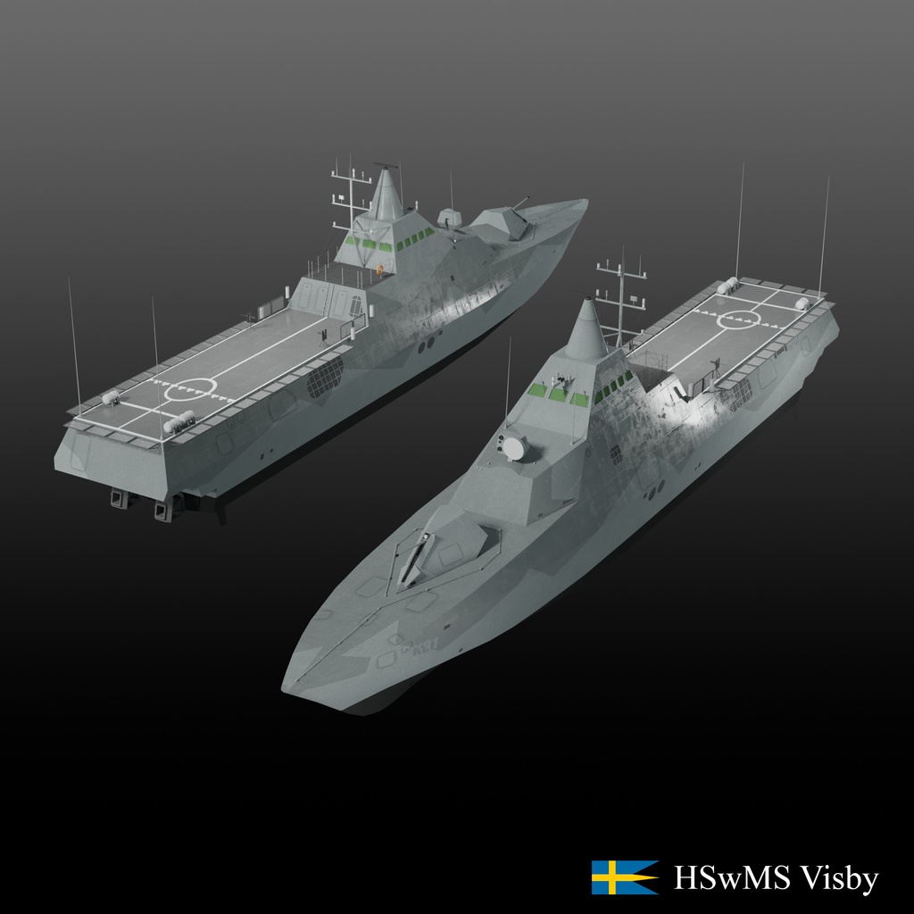 現代の軍艦 3D コレクション