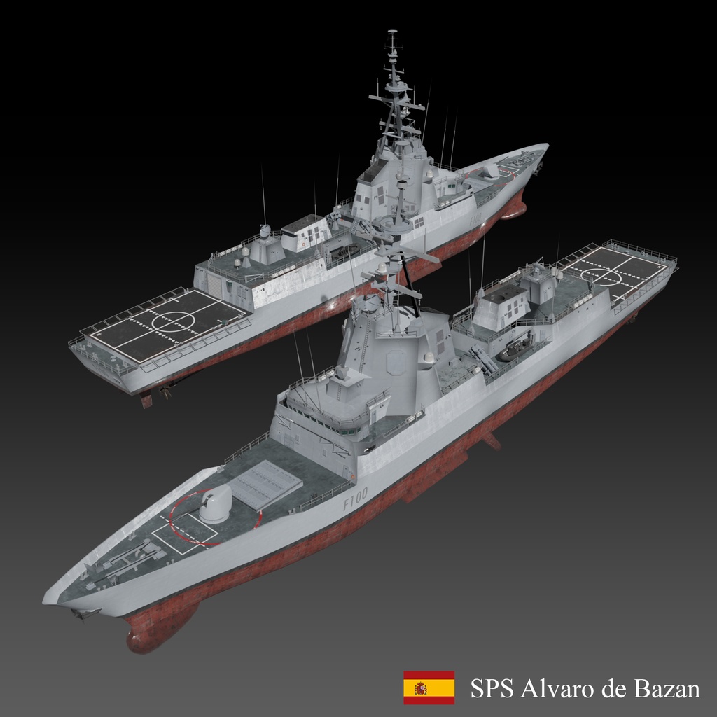 現代の軍艦 3D コレクション