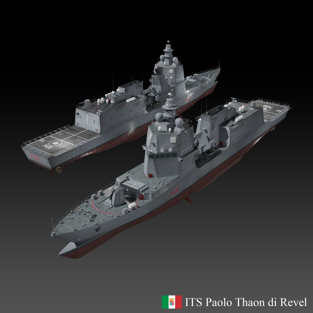 現代の軍艦 3D コレクション