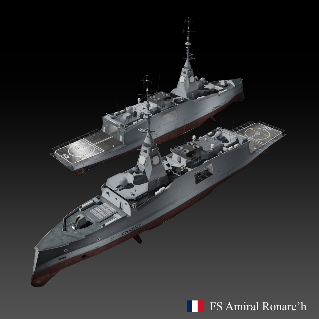現代の軍艦 3D コレクション