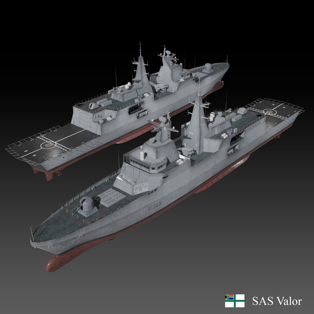 現代の軍艦 3D コレクション