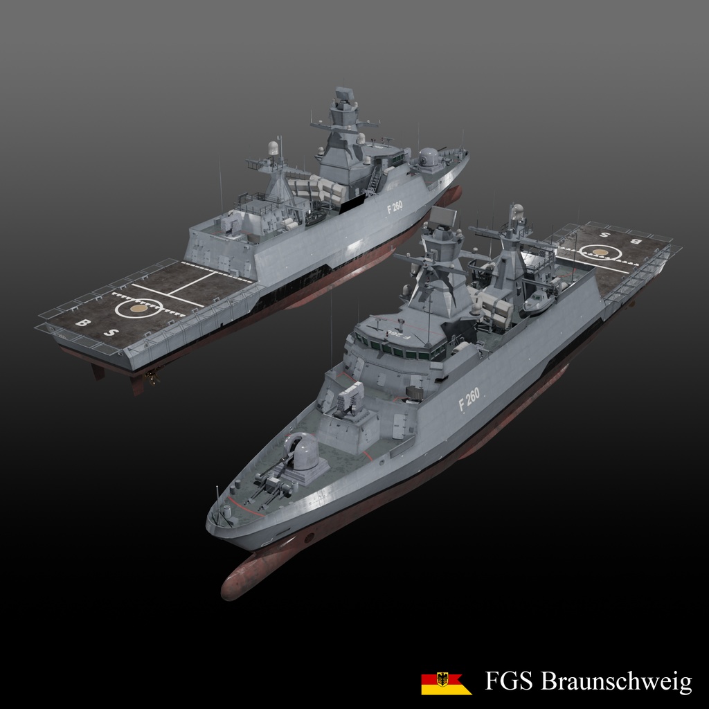 現代の軍艦 3D コレクション