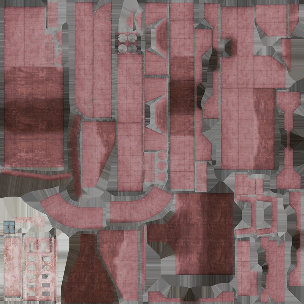 ダムと洪水調節路 3D model