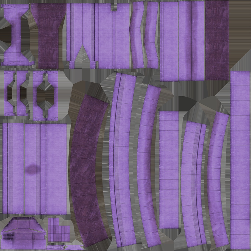 ダムと洪水調節路 3D model