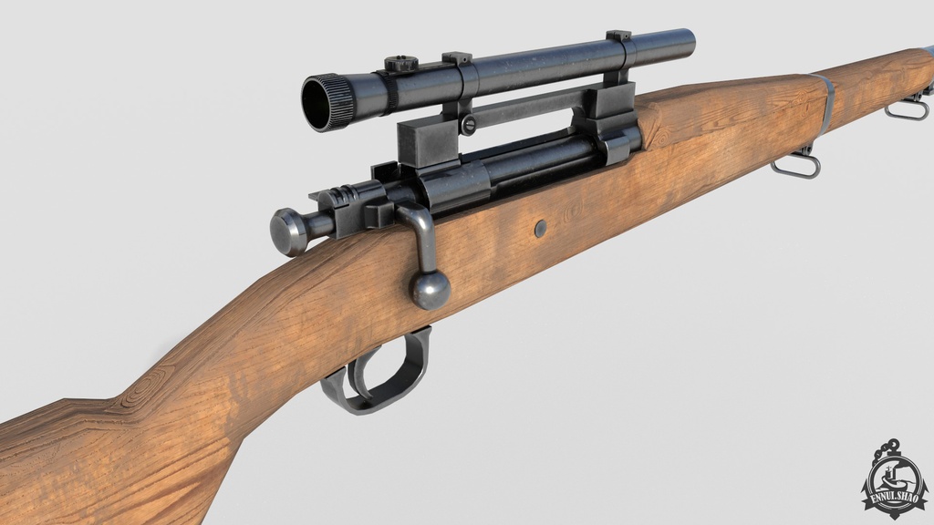 スプリングフィールドM1903A4 狙撃銃。