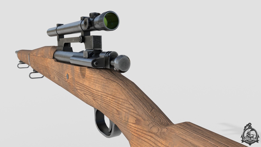 スプリングフィールドM1903A4 狙撃銃。