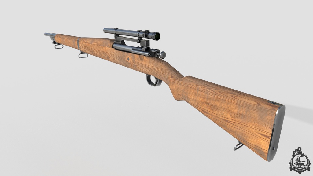 スプリングフィールドM1903A4 狙撃銃。