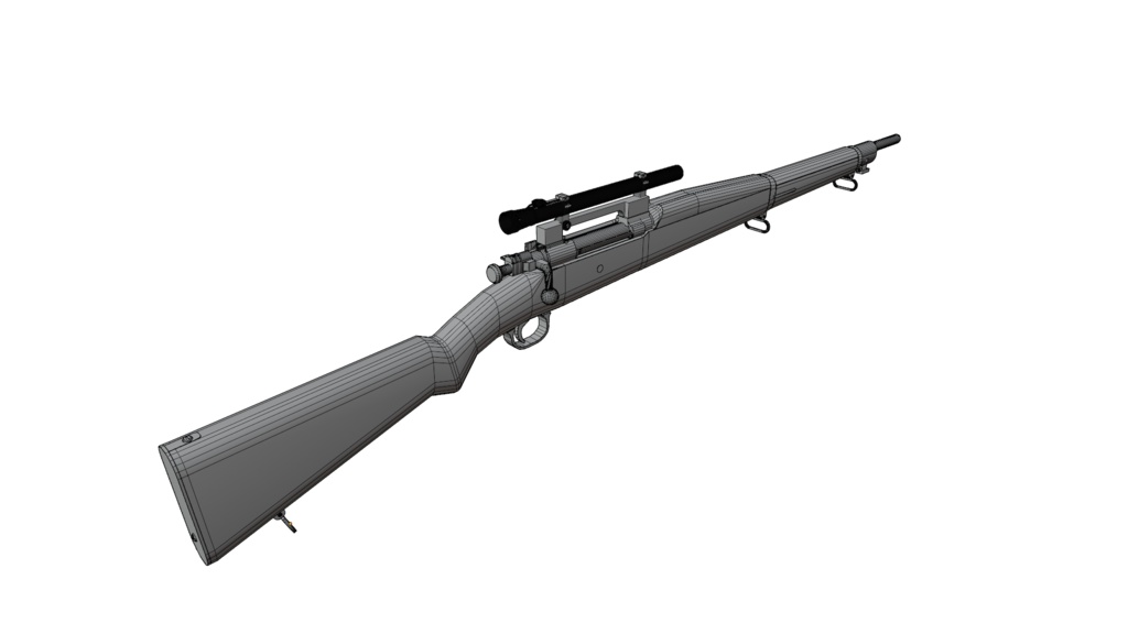 スプリングフィールドM1903A4 狙撃銃。