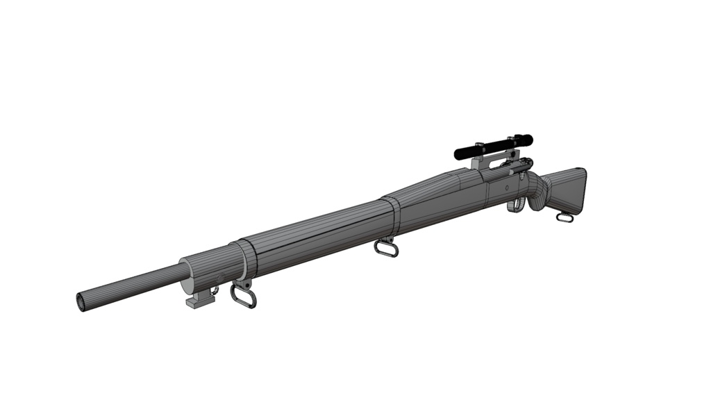 スプリングフィールドM1903A4 狙撃銃。