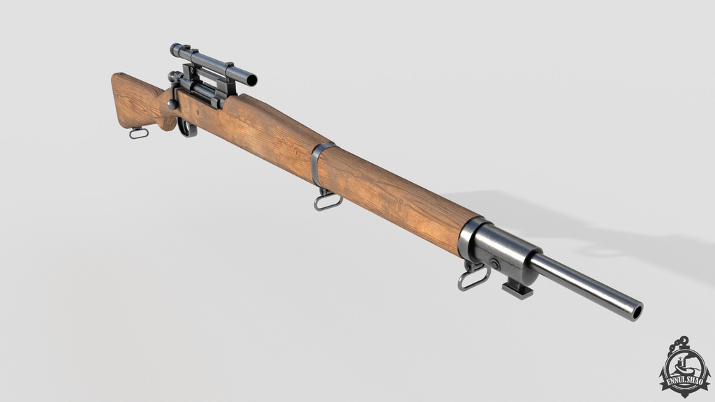 スプリングフィールドM1903A4 狙撃銃。