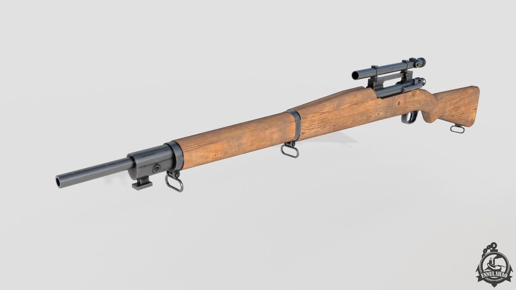 スプリングフィールドM1903A4 狙撃銃。