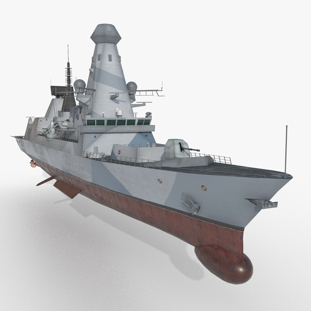 架空のイギリス海軍近代駆逐艦。