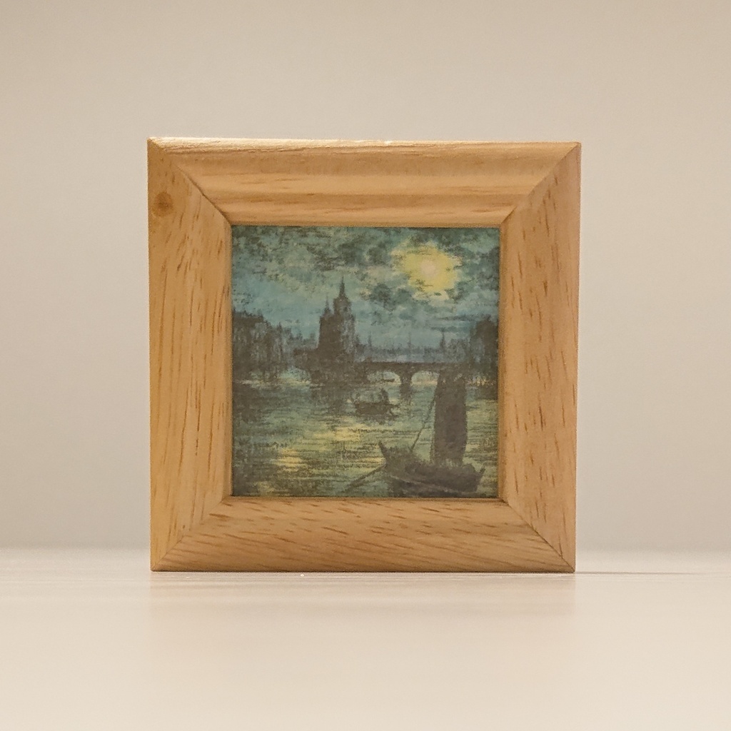 船のある風景画