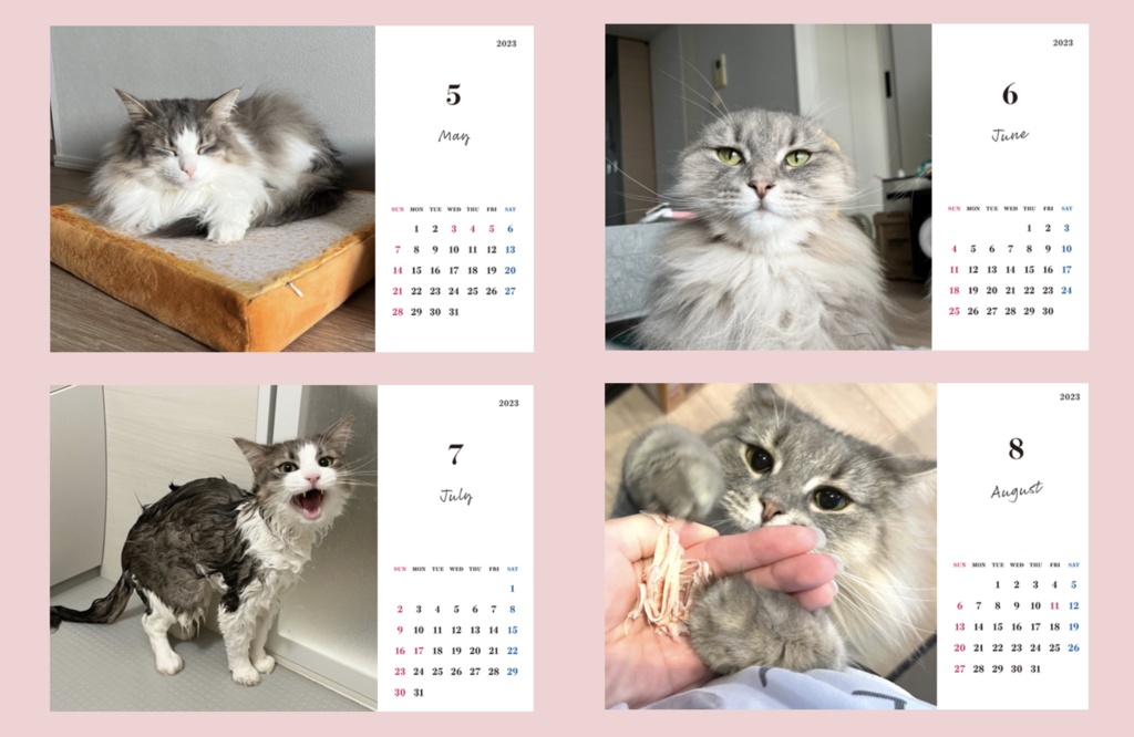 ジャックとりり様2023年オリジナルカレンダー