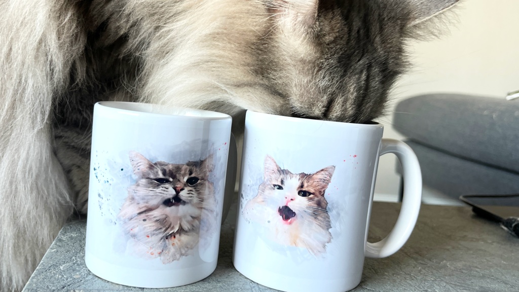 【ハチワレの猫】ジャックとりり様オリジナルマグカップ Ver.ジャック