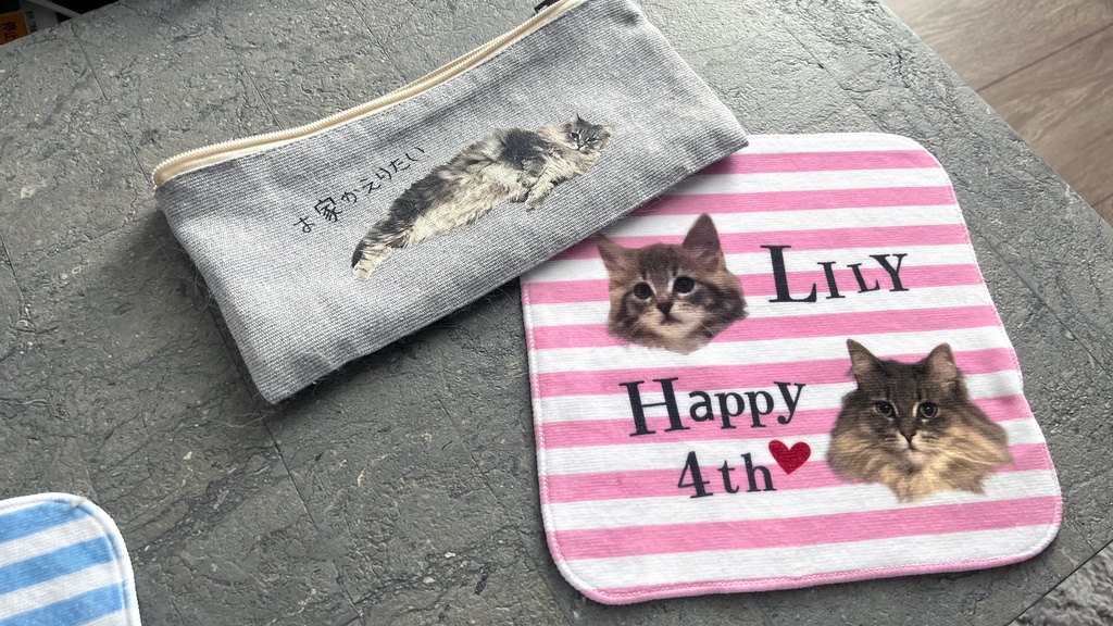 りりちゃん4歳アニバーサリーミニハンカチタオル