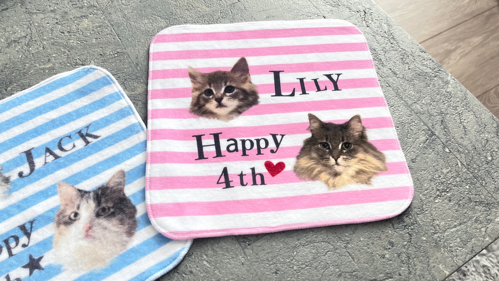 【セット販売】ジャックとりりぴのアニバーサリーハンカチ2点