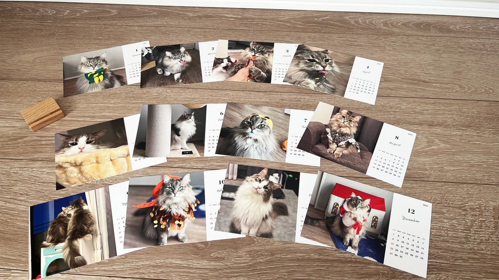 【記念日なし】2024年ジャックとりり様オリジナルカレンダー