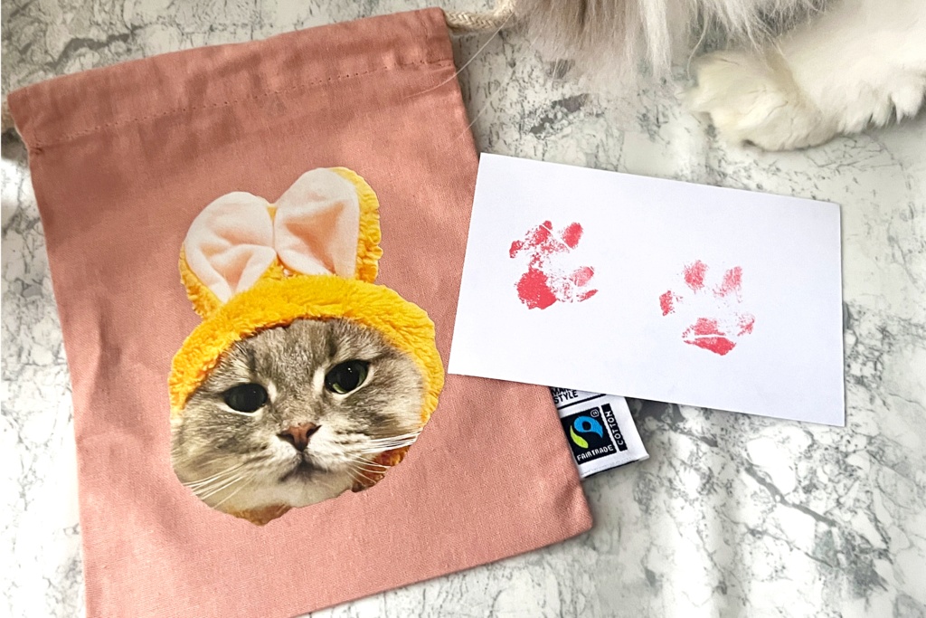 りりウサ巾着ポーチ