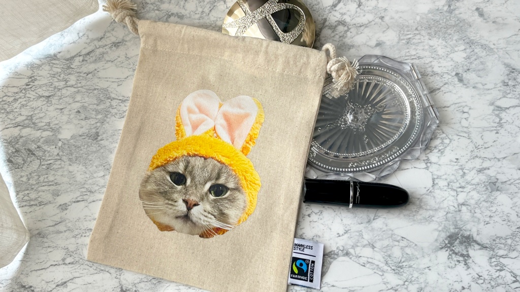 りりウサ巾着ポーチ