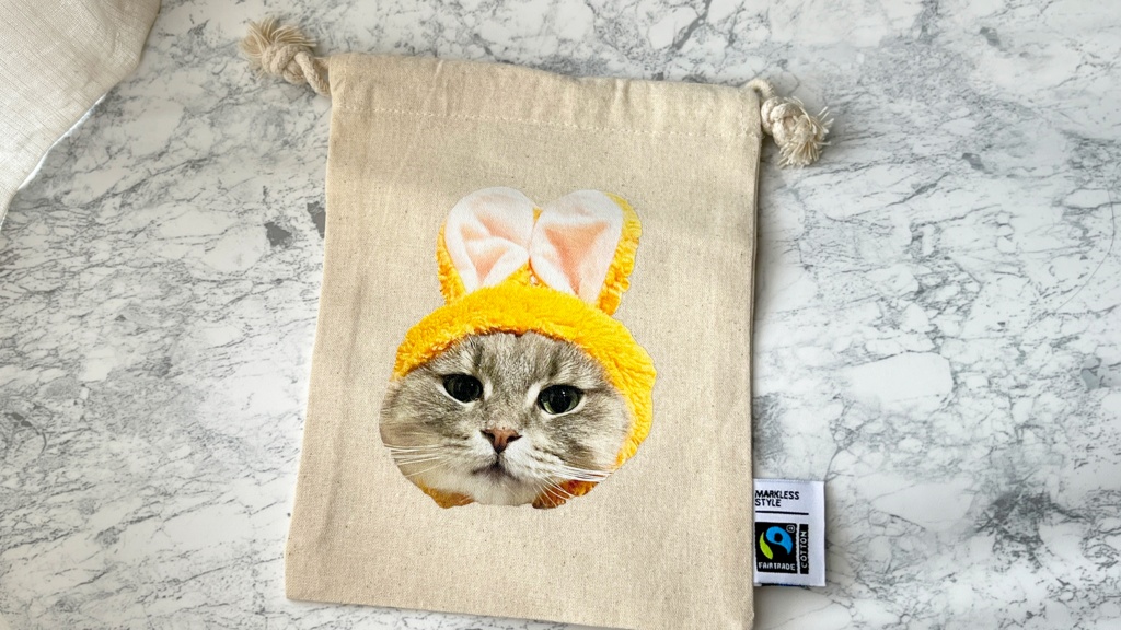 りりウサ巾着ポーチ