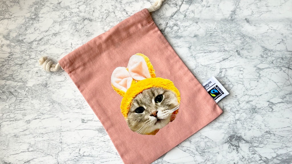 りりウサ巾着ポーチ