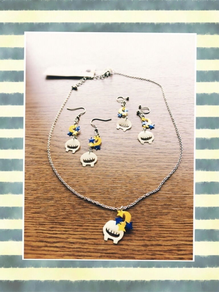 夜道を歩くべとべとさん イヤリング