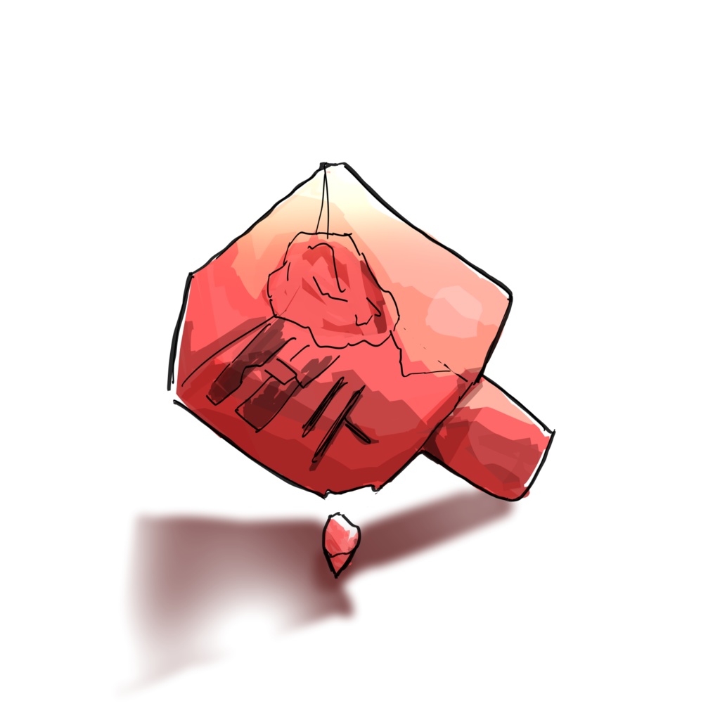 ひしゃげたポストート