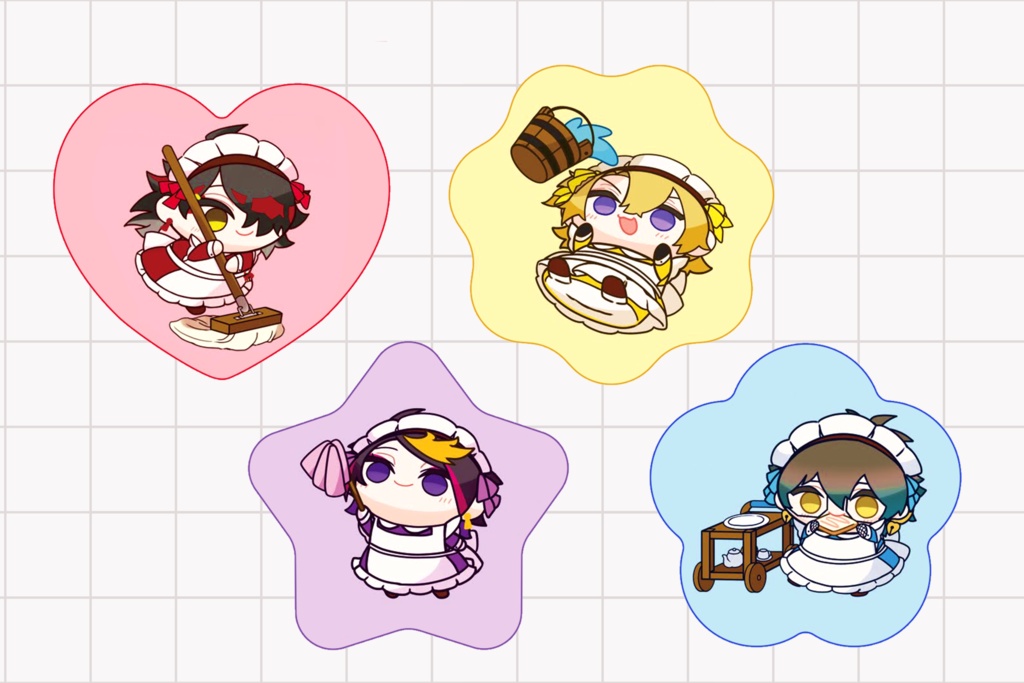 Luxiem メイドぱぺ フレークシールセット【非公式】