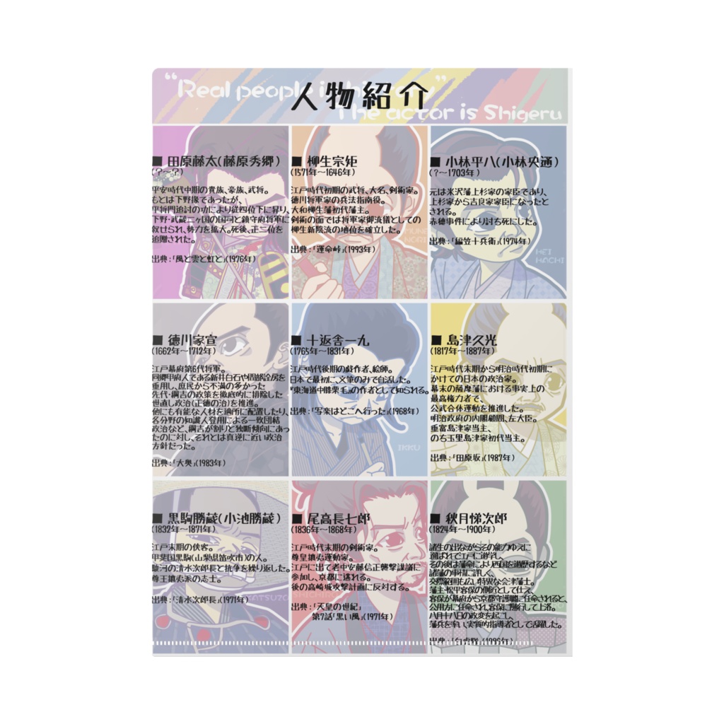 祝誕記念☆しげるクリアファイル