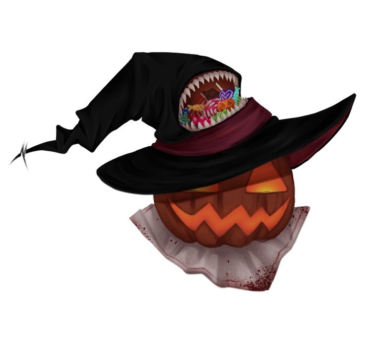 【無料/フリー素材】ハロウィン【手書き】