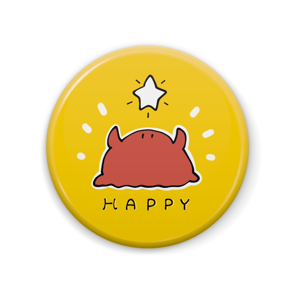 めんだこハッピー缶バッジ