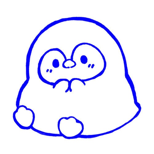 【受注生産】ぽちゃぺんぎんハンコ