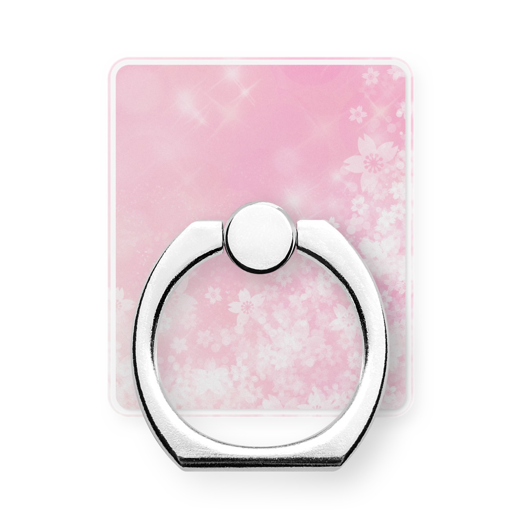 桜咲くスマホリング