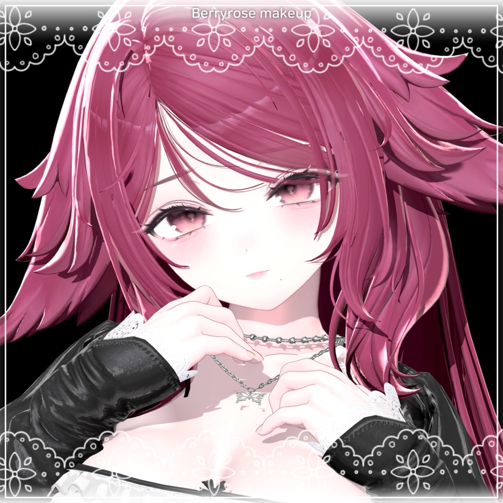 [ Kumaly クマリ ] Berryrose Makeup Texture + Tongue Texture