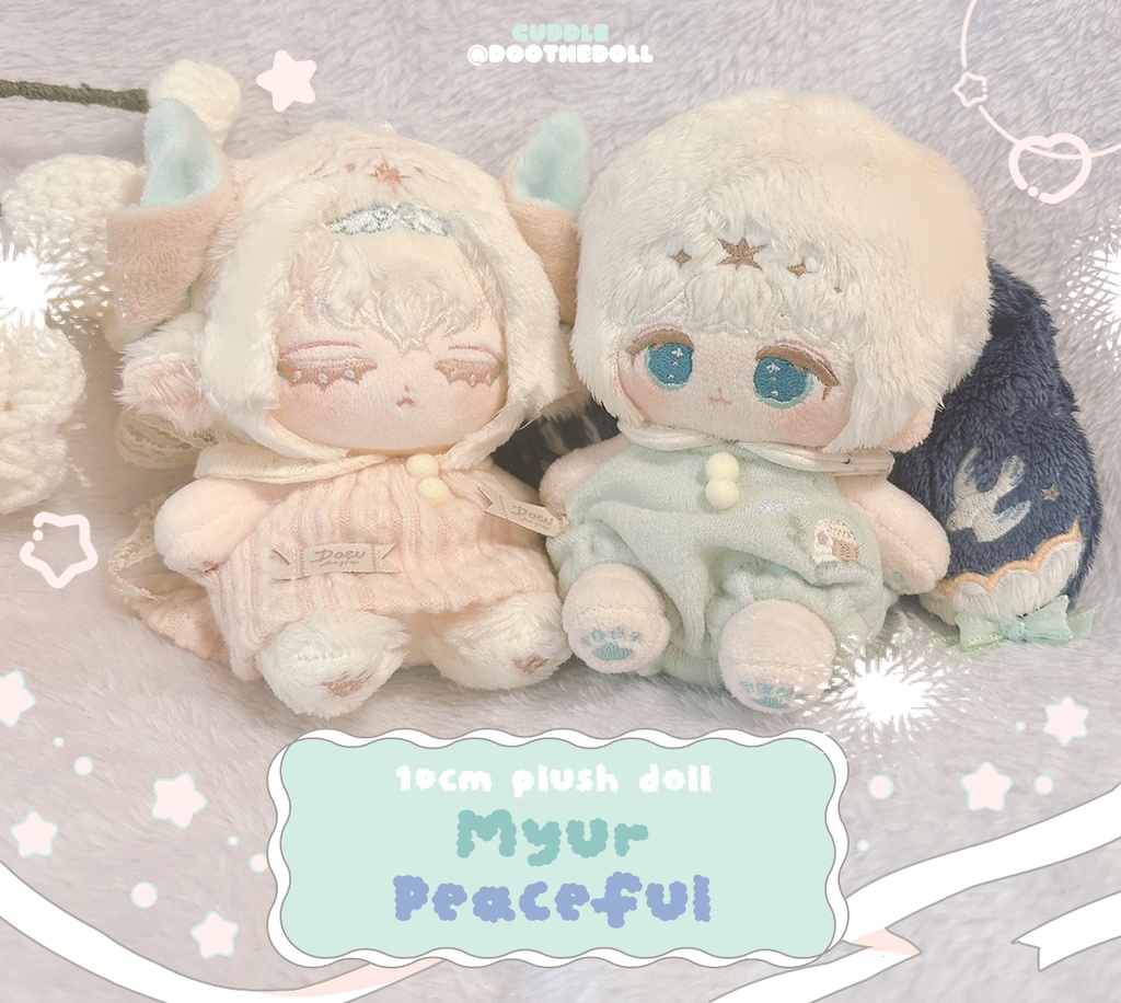 「cuddle」無属性ぬいぐるみ・ミュール＆ピースフル