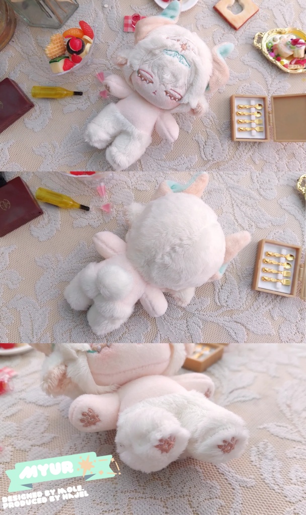 「cuddle」無属性ぬいぐるみ・ミュール&ピースフル